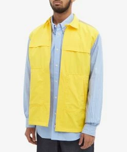 Junya Watanabe MAN Panelled Zip Overshirt -Outlet Sweaters Store 22 10 2021 TC WH B006 051 1 7 1