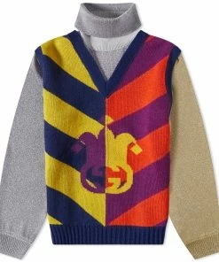 Gucci Catwalk Look 89 Logo Jacquard Knitted Vest