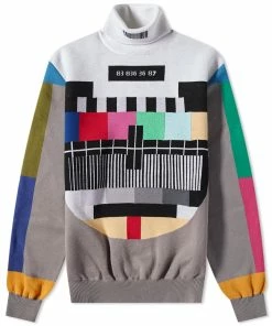 VTMNTS TV Test Card Roll-Neck Knit