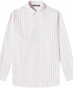 Acne Studios Saco Stripe Face Shirt