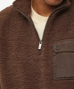Daily Paper Nedeemo Quarter Zip Sherpa Fleece -Outlet Sweaters Store 23 09 2022 jb 2221105 5