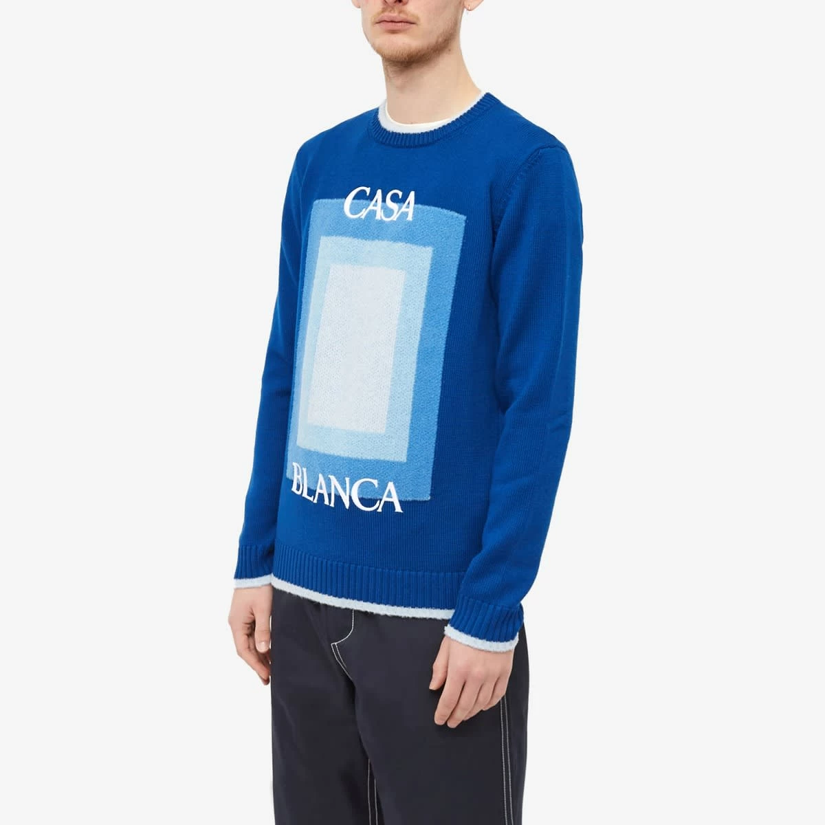 Casablanca Intarsia Logo Crew Knit 2 Casablanca Intarsia Logo Crew Knit - Image 2