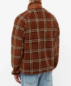 Burberry Dorian Check Fleece Jacket -Outlet Sweaters Store 24 01 2022 ML 8047868 A9011 8 1