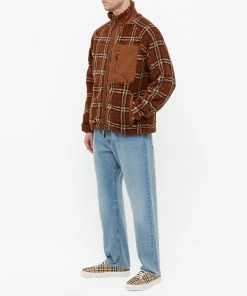 Burberry Dorian Check Fleece Jacket -Outlet Sweaters Store 24 01 2022 ML 8047868 A9011 m9 1