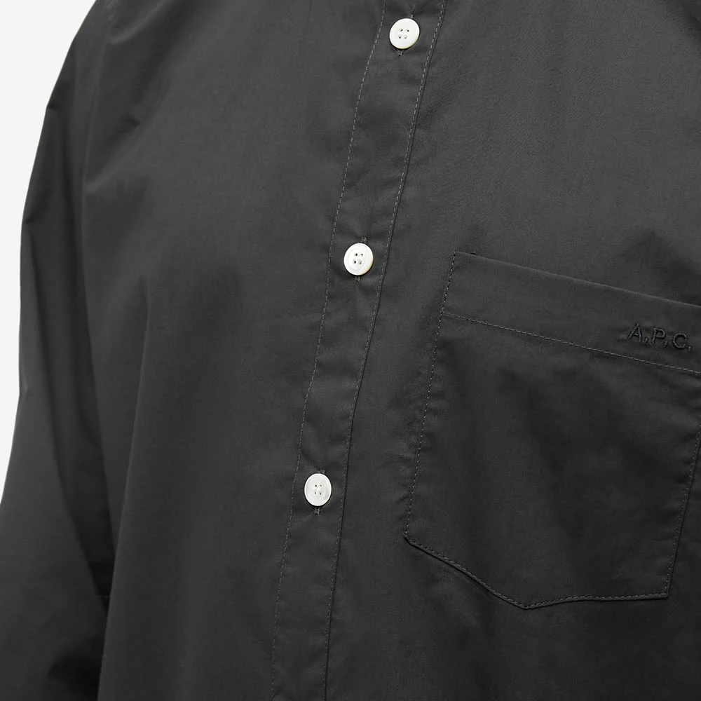 A.P.C. Edouard Logo Button Down Poplin Shirt 5 A.P.C. Edouard Logo Button Down Poplin Shirt - Image 5