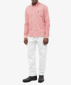 AMI Heart Gingham Button Down Oxford Shirt 8 AMI Heart Gingham Button Down Oxford Shirt -Outlet Sweaters Store 24 02 2023 JD HSH113 CO0023 682 m9 1