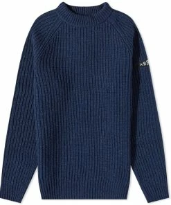 By Parra Mirrored Flag Ribbed Crew Knit