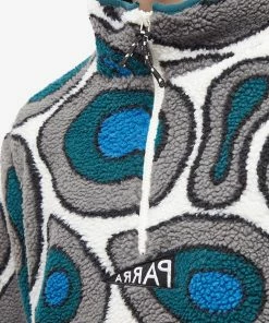 By Parra Amethist Geode Sherpa Half Zip Fleece -Outlet Sweaters Store 24 11 2022 SI 48435 STB 10 1