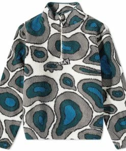 By Parra Amethist Geode Sherpa Half Zip Fleece