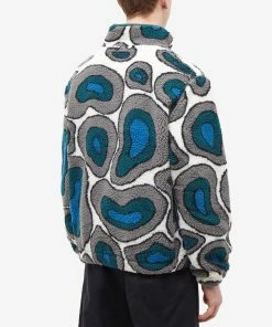 By Parra Amethist Geode Sherpa Half Zip Fleece -Outlet Sweaters Store 24 11 2022 SI 48435 STB 8 1