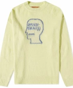 Brain Dead Logohead Pile Crew Knit