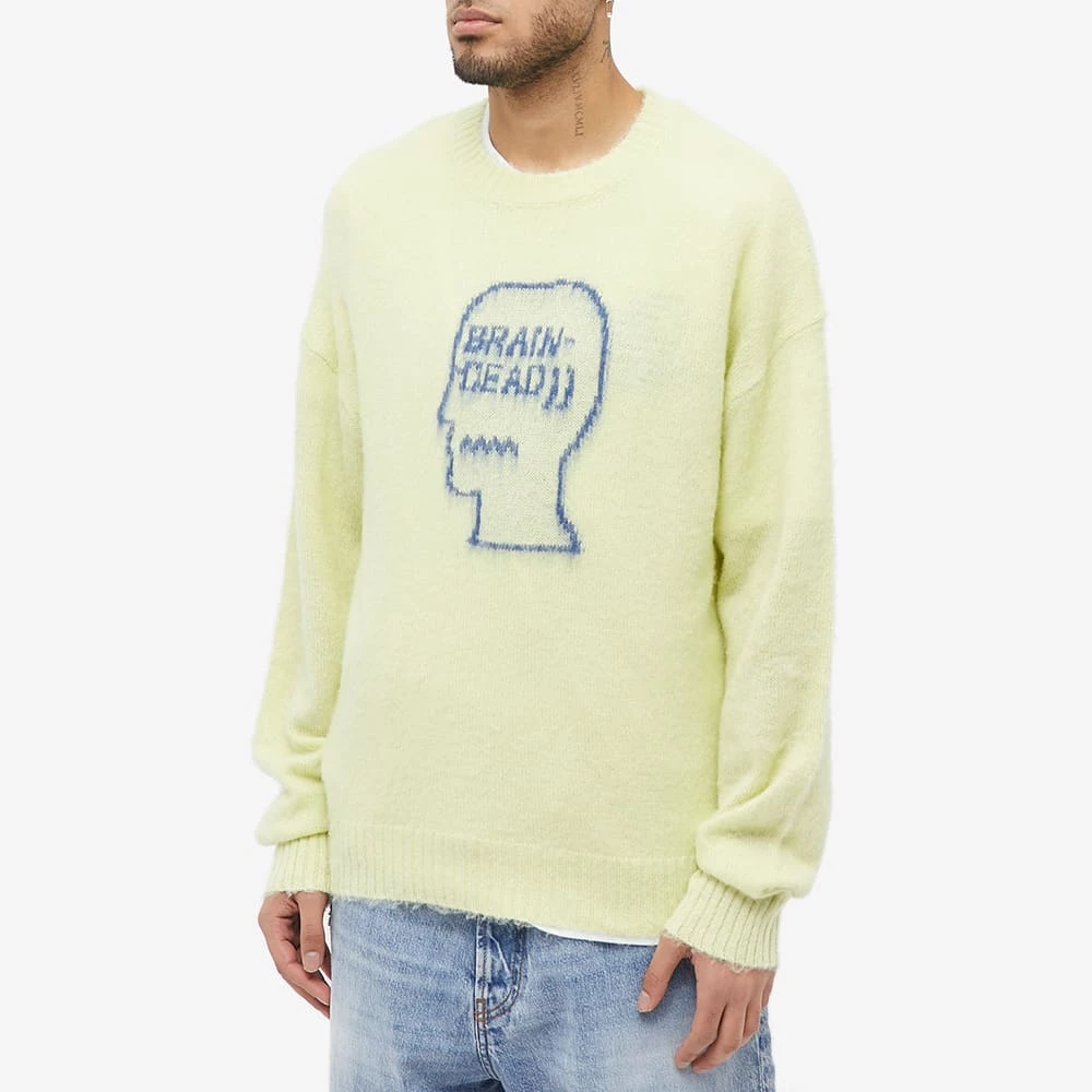 Brain Dead Logohead Pile Crew Knit 2 Brain Dead Logohead Pile Crew Knit - Image 2
