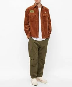 Human Made Corduroy Workshirt -Outlet Sweaters Store 25 11 2022 LL HM24SH006BW1 m4 1