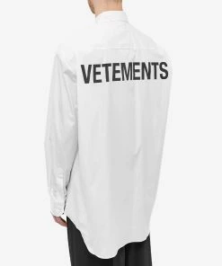 VETEMENTS Back Logo Shirt -Outlet Sweaters Store 26 01 2023 JD UE63SH191W 8 1
