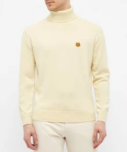 Kenzo Tiger Crest Roll Neck Knit -Outlet Sweaters Store 26 05 2021 SI FB65PU6433TA 04 7 1