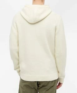 C.P. Company Lambswool Double Knit Hoody -Outlet Sweaters Store 26 10 2021 GH 11CMKN197A 005798A 103 8 1