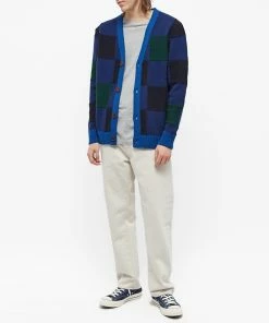 Country Of Origin Check Cardigan -Outlet Sweaters Store 26 10 2022 LL COO 202202 NNTD m4 1