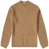 Auralee Pocket Crew Knit