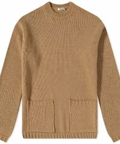 Auralee Pocket Crew Knit
