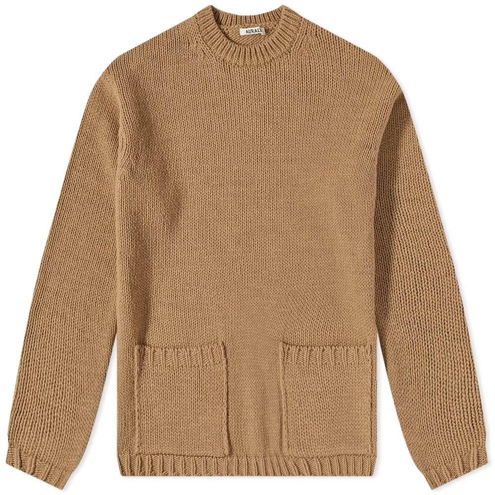 Auralee Pocket Crew Knit 1 Auralee Pocket Crew Knit