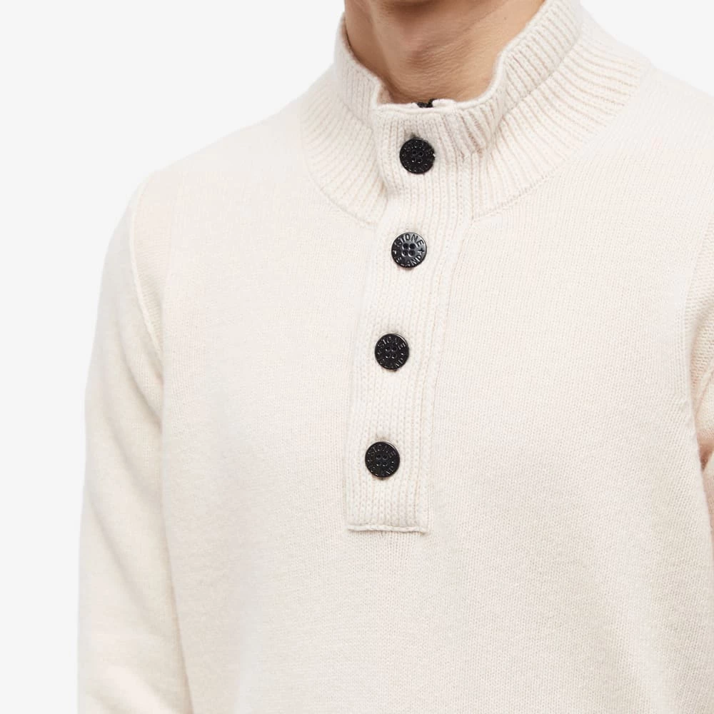 Stone Island Lambswool Quarter Button Knit 5 Stone Island Lambswool Quarter Button Knit - Image 5