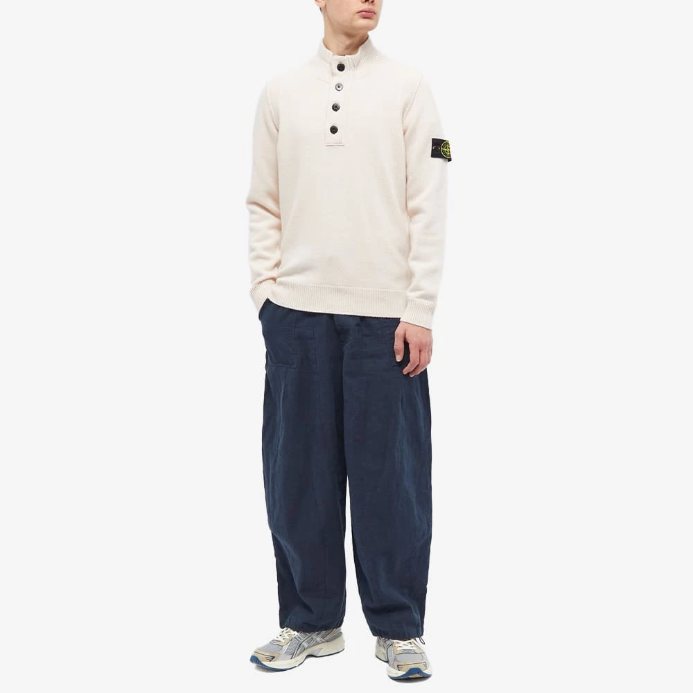 Stone Island Lambswool Quarter Button Knit 4 Stone Island Lambswool Quarter Button Knit - Image 4