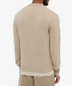 AMI Tonal Small A Heart Crew Knit 7 AMI Tonal Small A Heart Crew Knit -Outlet Sweaters Store 27 06 2022 ML HKS007 005 250 8 1