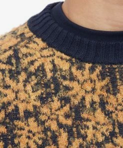 Corridor Floral Alpaca Crew Knit -Outlet Sweaters Store 27 09 2022 AJ SW0013 YLW 10 1