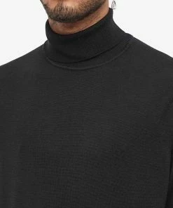 Sunspel Merino Roll Neck Knit -Outlet Sweaters Store 27 09 2022 ll mjum8071 bkaa 5