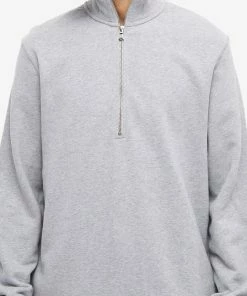 Sunspel Quarter Zip Knit -Outlet Sweaters Store 27 09 2022 ml mswe1546 gyaa 10