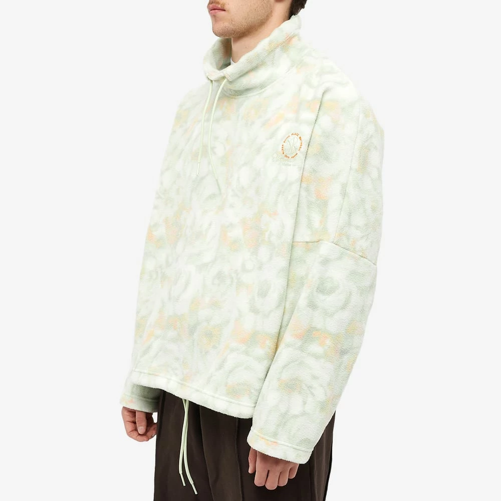 Martine Rose Floral Quarter Zip Fleece 2 Martine Rose Floral Quarter Zip Fleece - Image 2