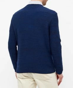 A.P.C. Mathias Crew Knit -Outlet Sweaters Store 27 12 2021 ML COEVY H23084 IAJ 8 1