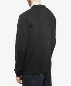 Fred Perry Textured Cable Knit Cardigan 7 Fred Perry Textured Cable Knit Cardigan -Outlet Sweaters Store 28 02 2023 JA K5532 102 8 1