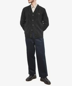 Fred Perry Textured Cable Knit Cardigan 8 Fred Perry Textured Cable Knit Cardigan -Outlet Sweaters Store 28 02 2023 JA K5532 102 m9 1