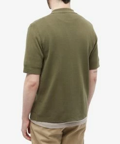 Fred Perry Button Through Knitted Shirt -Outlet Sweaters Store 28 02 2023 LB K5524 Q55 8 1