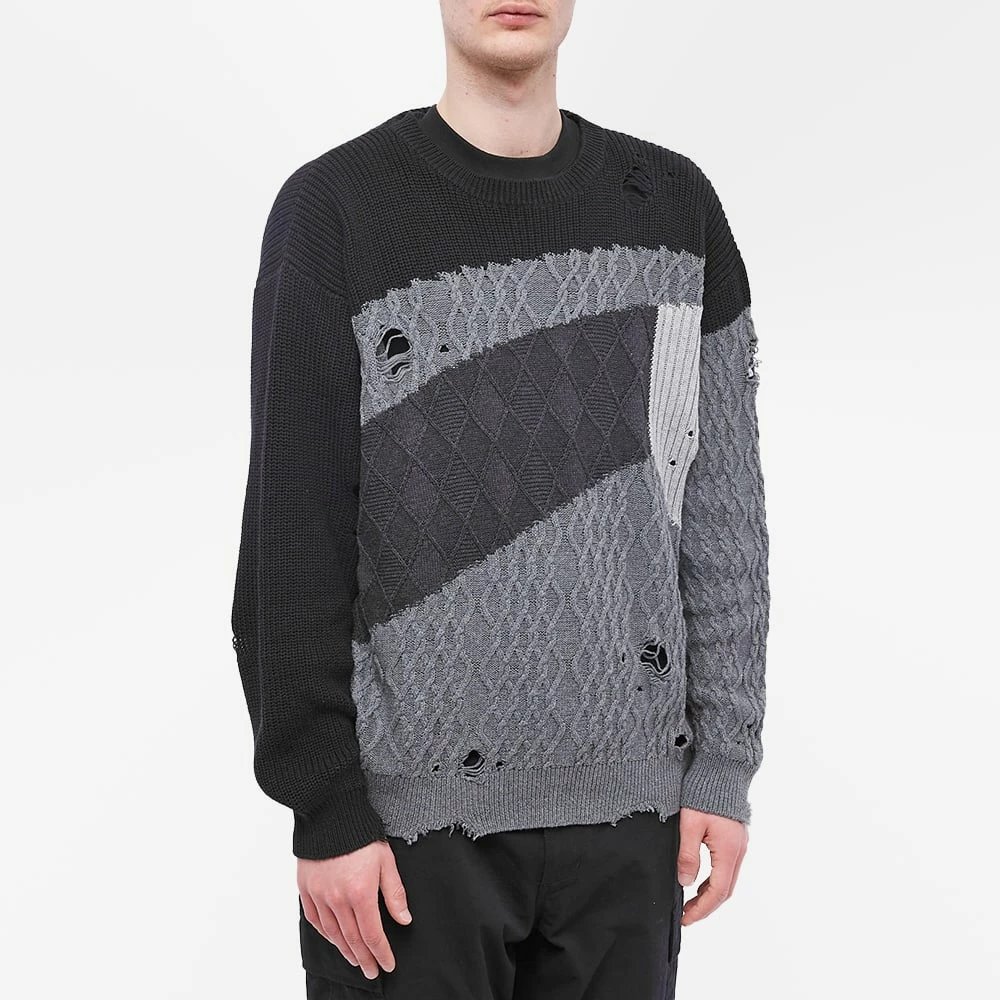 Neighborhood Patchwork Crew Knit 2 Neighborhood Patchwork Crew Knit - Image 2