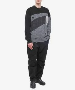 Neighborhood Patchwork Crew Knit 8 Neighborhood Patchwork Crew Knit -Outlet Sweaters Store 28 02 2023 NS 231FUNH KNM01 BLK m9 1