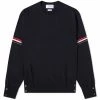 Thom Browne Grosgrain Armband Merino Crew Knit