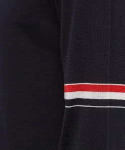 Thom Browne Grosgrain Armband Merino Crew Knit -Outlet Sweaters Store 28 06 2022 SI MKA412A Y1014 415 5 1