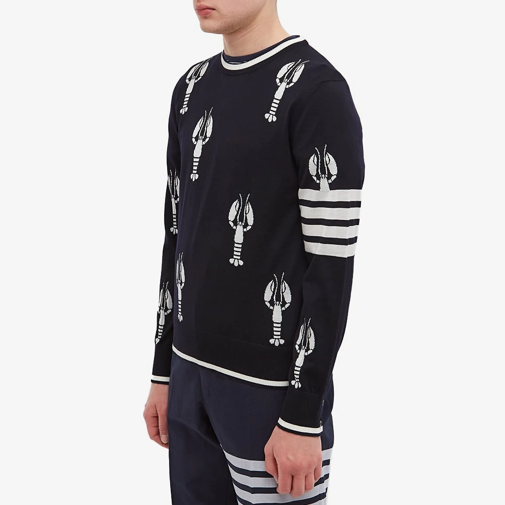 Thom Browne Lobster Intarsia Crew Knit 2 Thom Browne Lobster Intarsia Crew Knit - Image 2