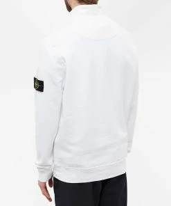 Stone Island Brushed Cotton Fleece Half Zip Sweat 7 Stone Island Brushed Cotton Fleece Half Zip Sweat -Outlet Sweaters Store 28 07 2022 ns 771561920 v0001 8
