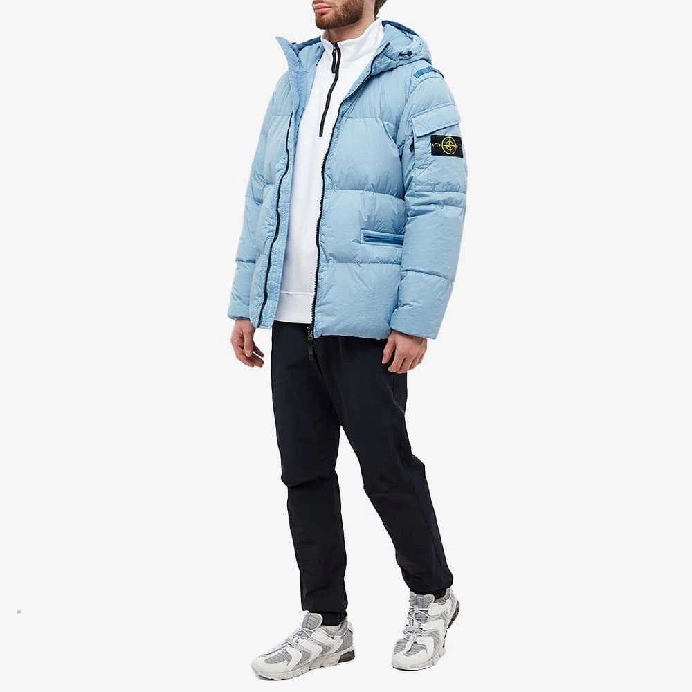 Stone Island Brushed Cotton Fleece Half Zip Sweat 4 Stone Island Brushed Cotton Fleece Half Zip Sweat - Image 4