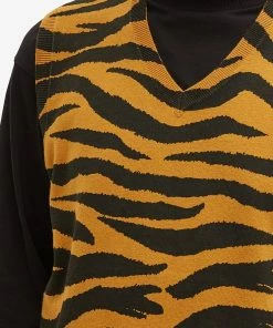 Stussy Tiger Printed Sweater Vest -Outlet Sweaters Store 28 09 2022 ec 117139 must 10