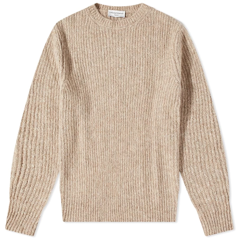 Officine Generale Marco Rib Crew Knit 1 Officine Generale Marco Rib Crew Knit