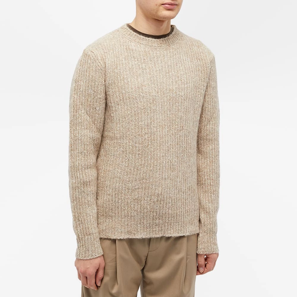 Officine Generale Marco Rib Crew Knit 2 Officine Generale Marco Rib Crew Knit - Image 2