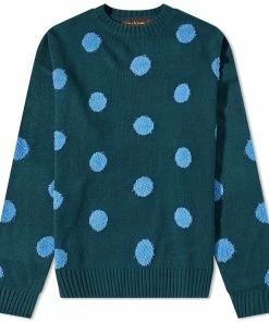 Brain Dead Polka Pile Crew Knit