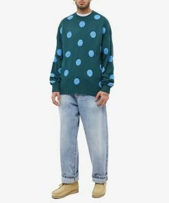 Brain Dead Polka Pile Crew Knit -Outlet Sweaters Store 28 11 2022 NS BDW22O12002638GR14 m9 1