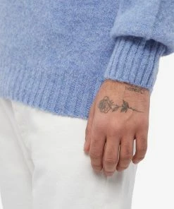 Harmony Shaggy Crew Knit -Outlet Sweaters Store 28 11 2022 SI CWO016 HKW038 COR 10 1