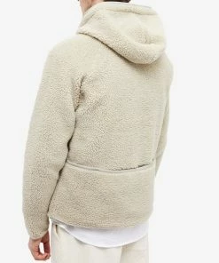 Folk Hooded Puzzle Fleece -Outlet Sweaters Store 28 11 2022 SI FP5921J ASH 8 1