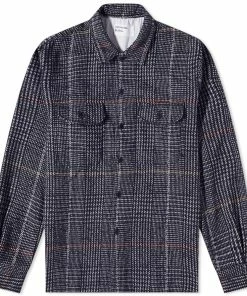 Universal Works Dogtooth Check Utility Overshirt